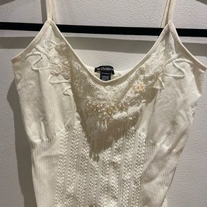 NWOT Le chateau embroidered camisole
